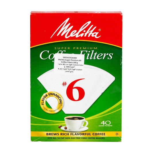 Melitta Original Coffee Filters 1x6 40pcs
