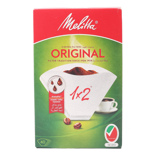 Melitta Original Coffee Filters 1x2 40pcs