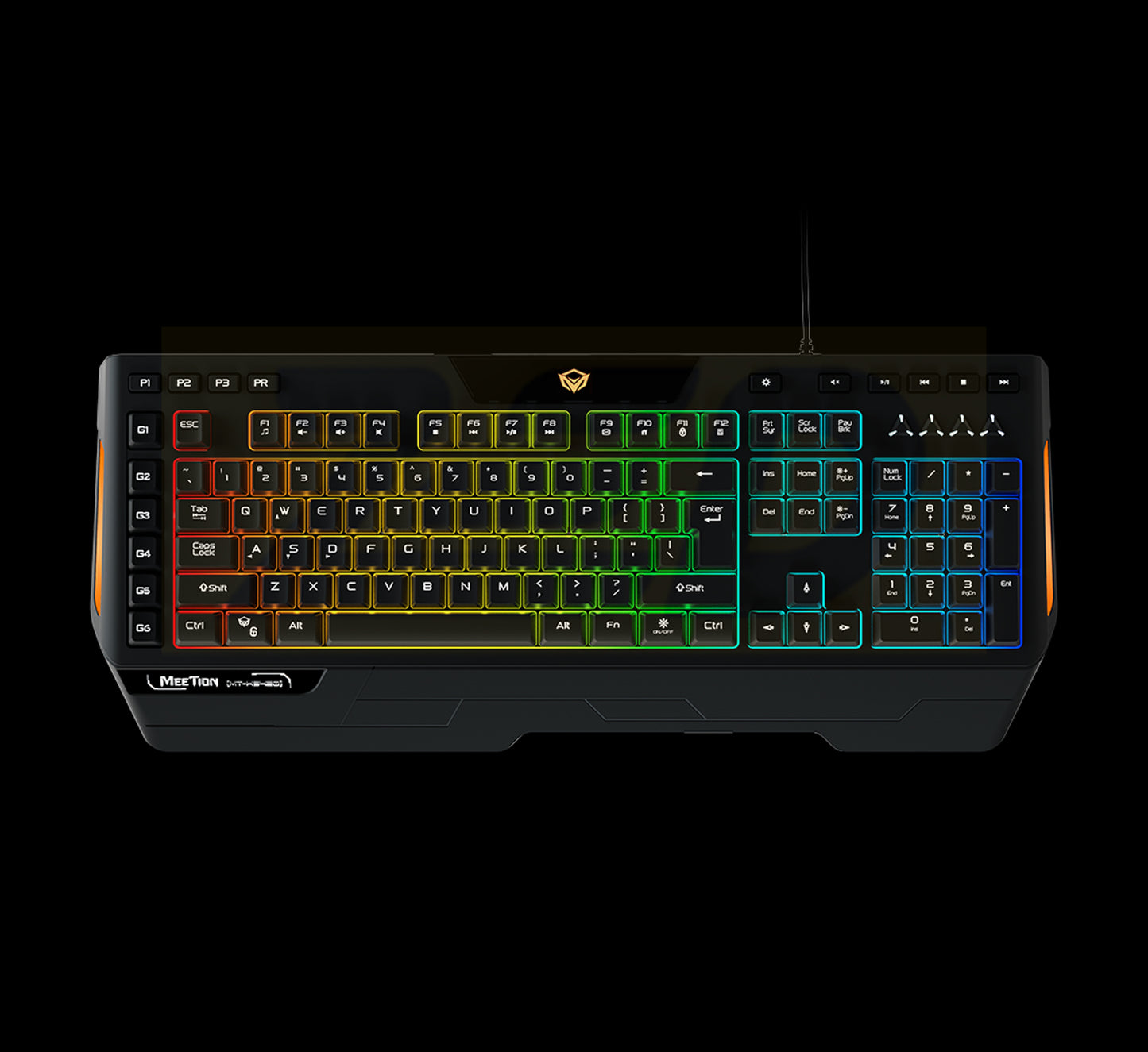 Meetion MT-K9420 RGB Backlit Programmable Keyboard black