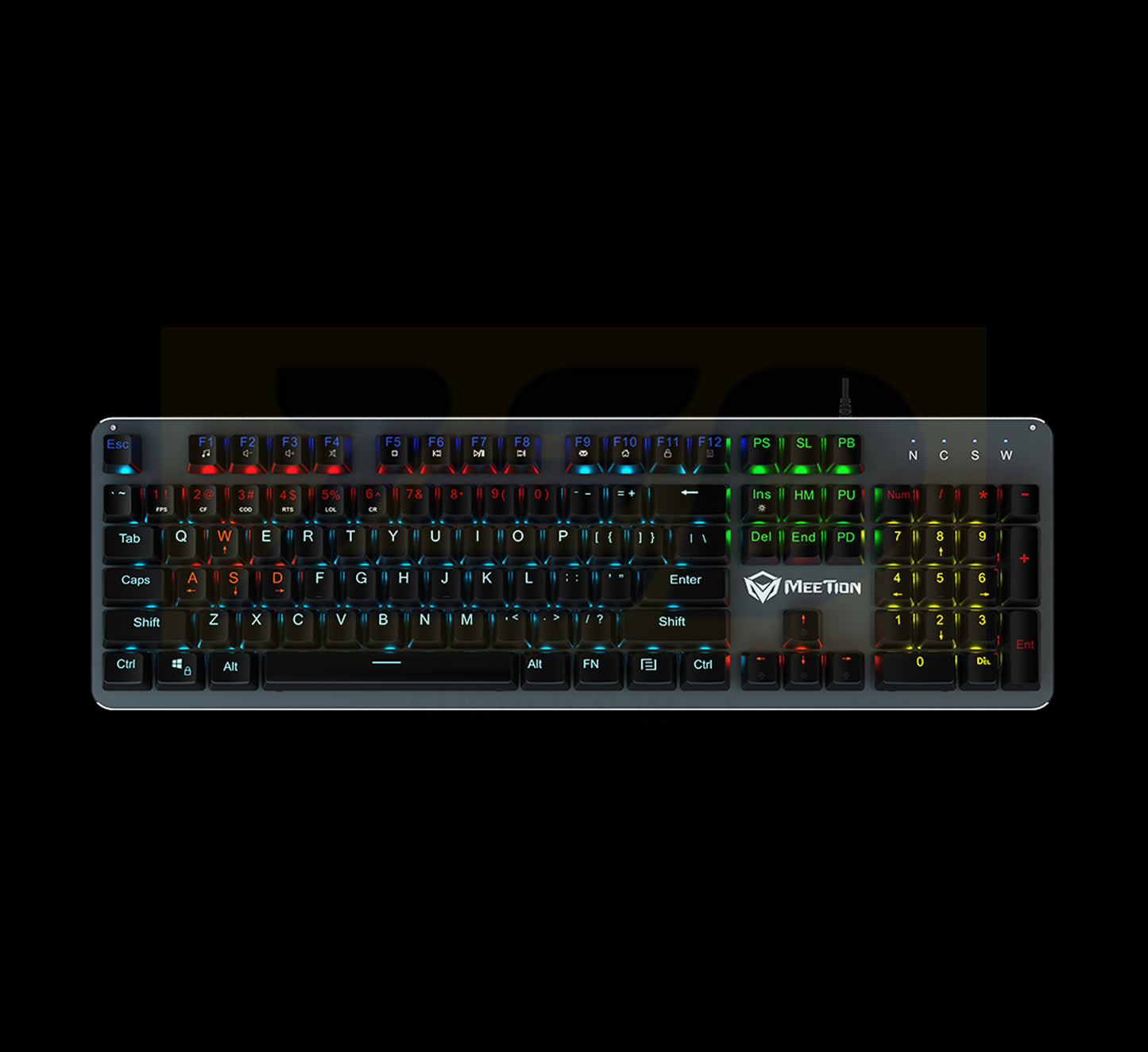 Meetion MT-MK007 LED Backlit mechanical gaming keyboard