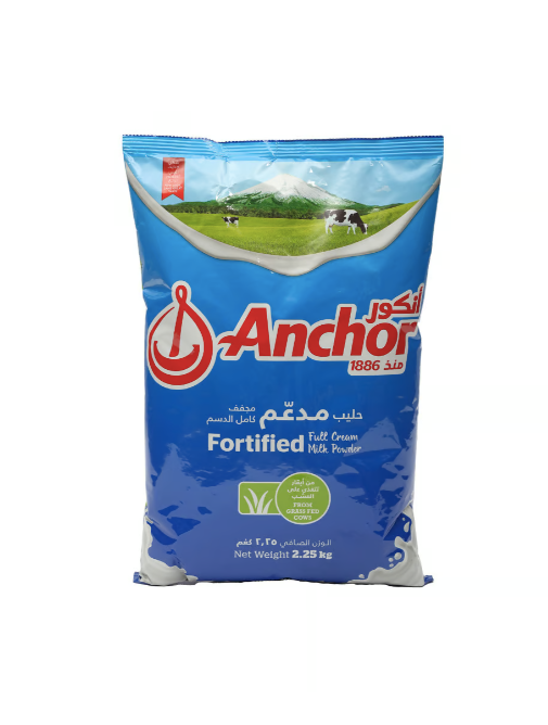 Anchor Full Cream Milk Powder 2.25 Kg Pouch
