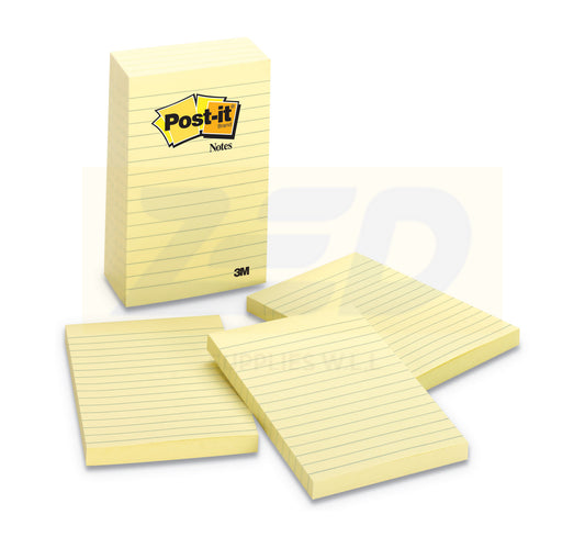 Post-it Notes - 5 Pads - 4 x 6 in - Lined