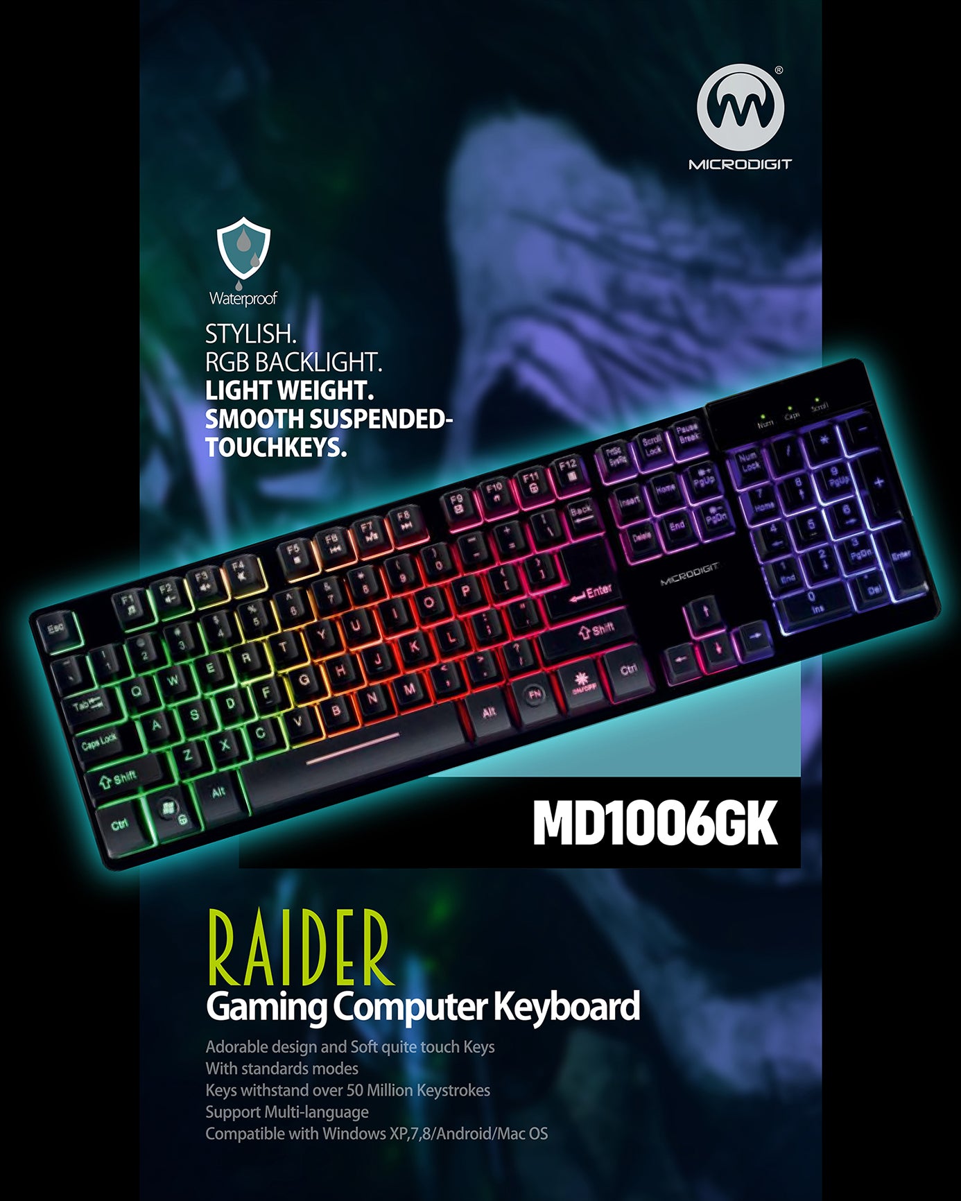 MICRODIGIT Premium Gmaing Keyboard MD1006GK