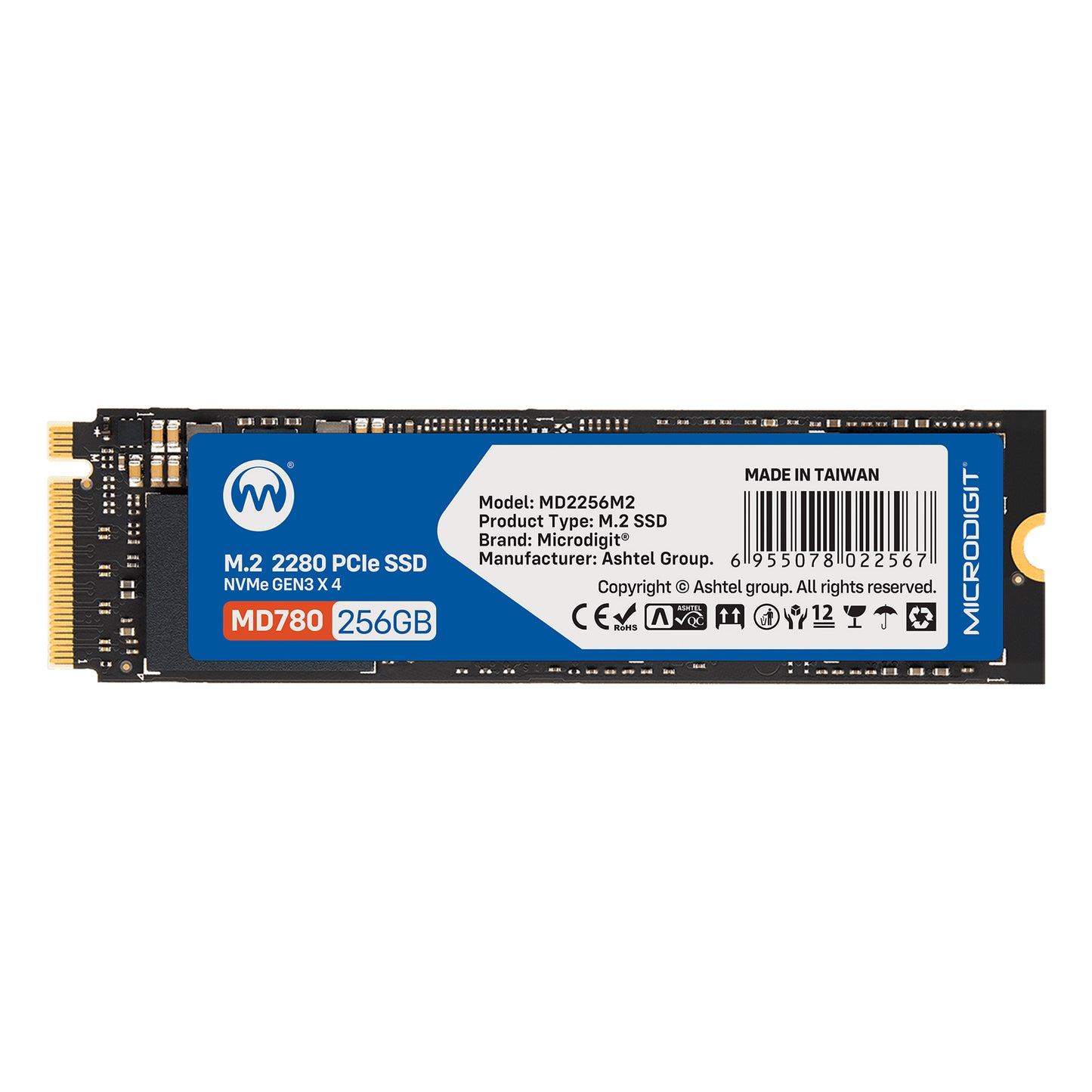 MICRODIGIT Solid State Drive M.2 256Gb Pcle | MD2256M2