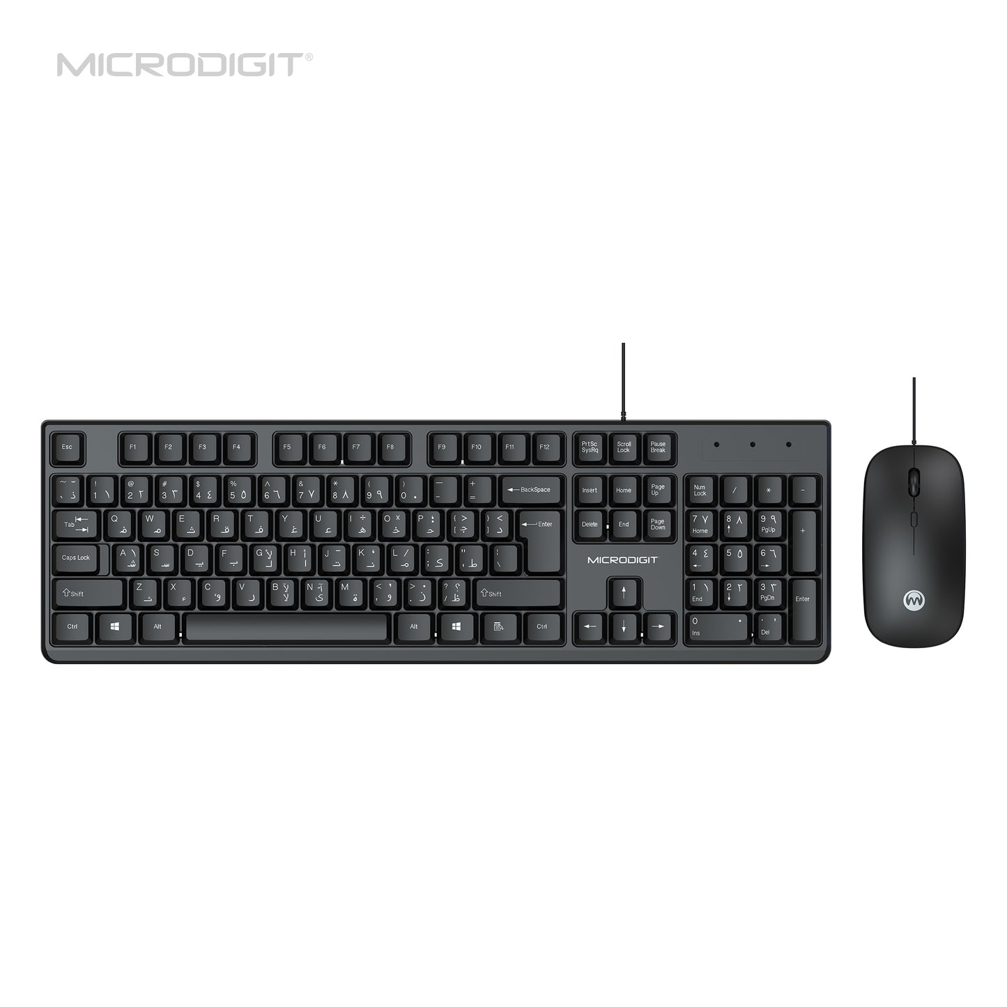 MICRODIGIT Premium Wired Keyboard and mouse combo MD327K