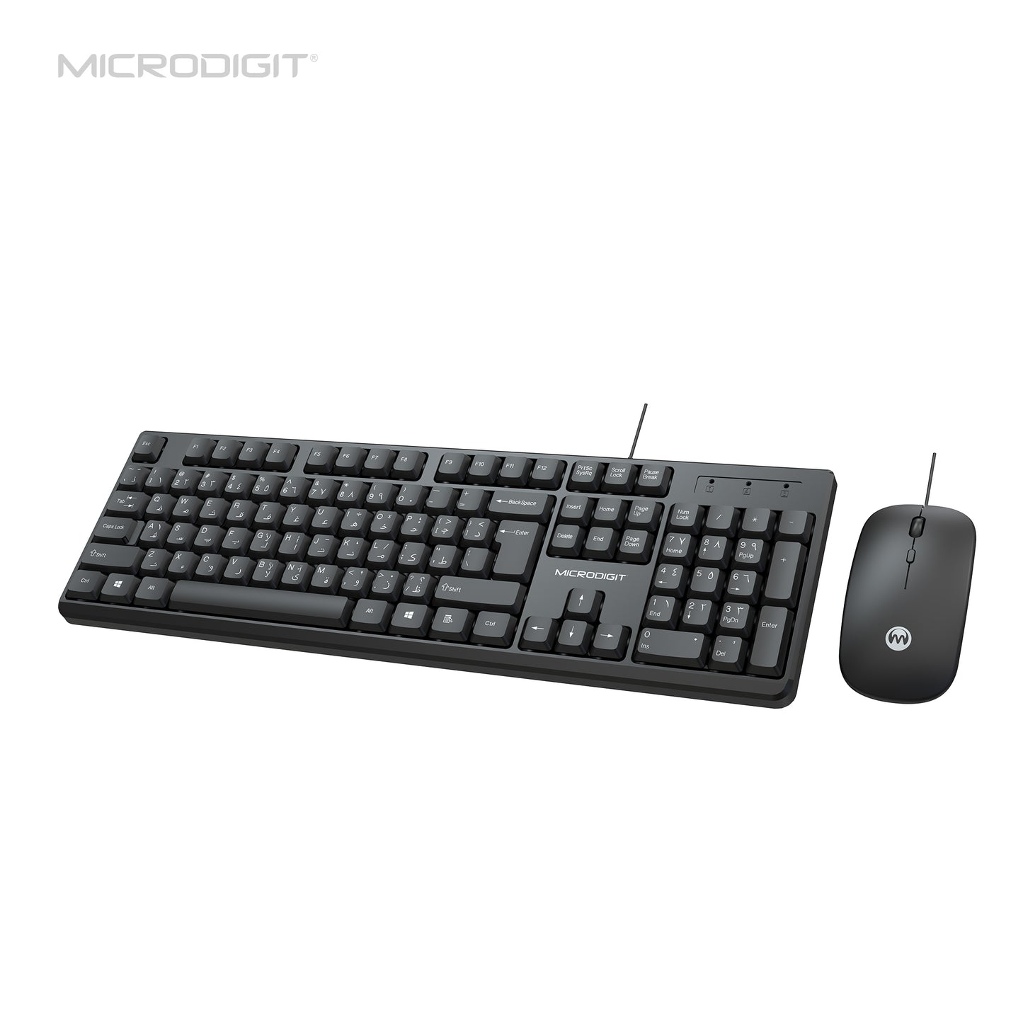 MICRODIGIT Premium Wired Keyboard and mouse combo MD327K