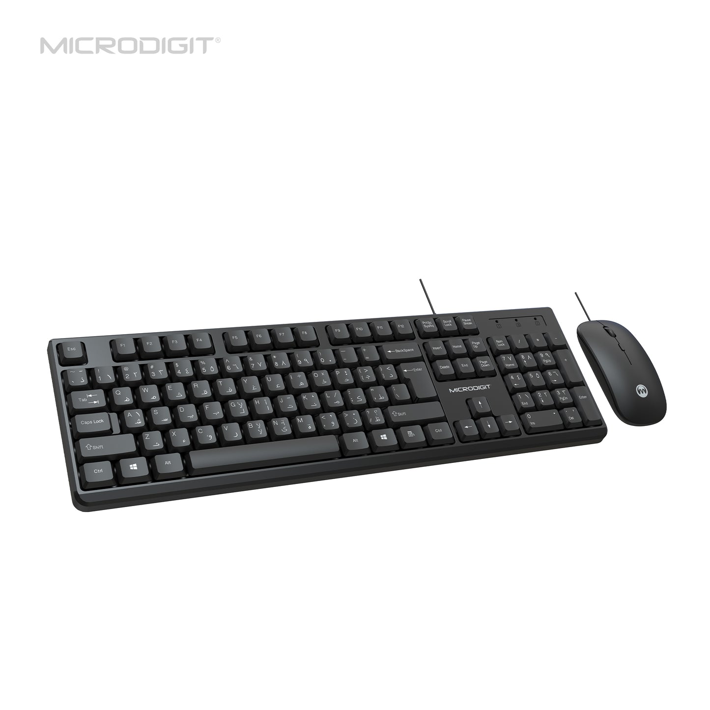 MICRODIGIT Premium Wired Keyboard and mouse combo MD327K