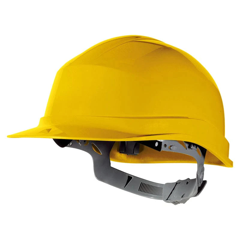 COMY Helmet: Safety Hdpe Pin Lock Blue, Orange, White, Yellow