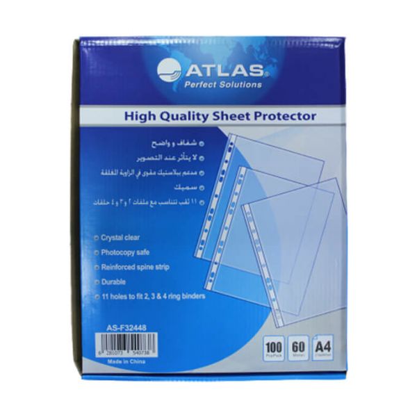 Atlas Glas Clr Pokt PP 60m A4 Bx=100 6281073540738