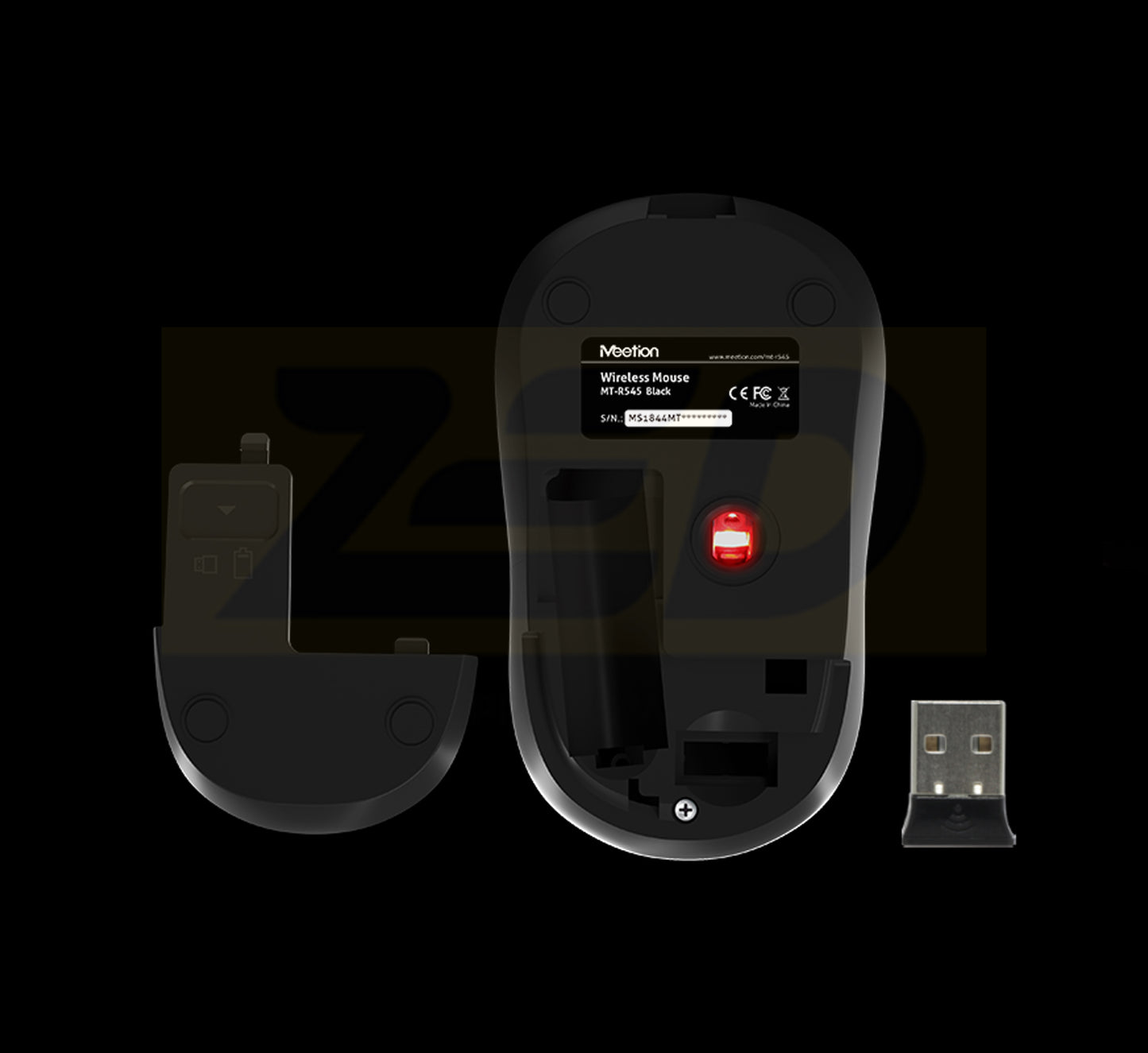 Meetion MT-R545 Mouse - Black