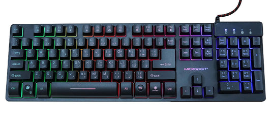 Keyboard Microdigit Md1006Gk Led Gaming