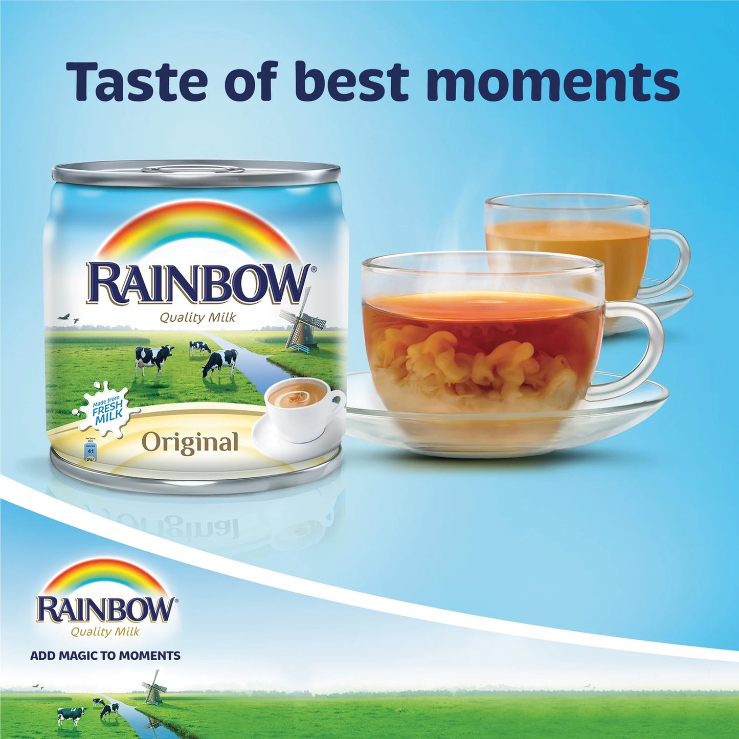 Rainbow Evaporated Milk Original 96x170g