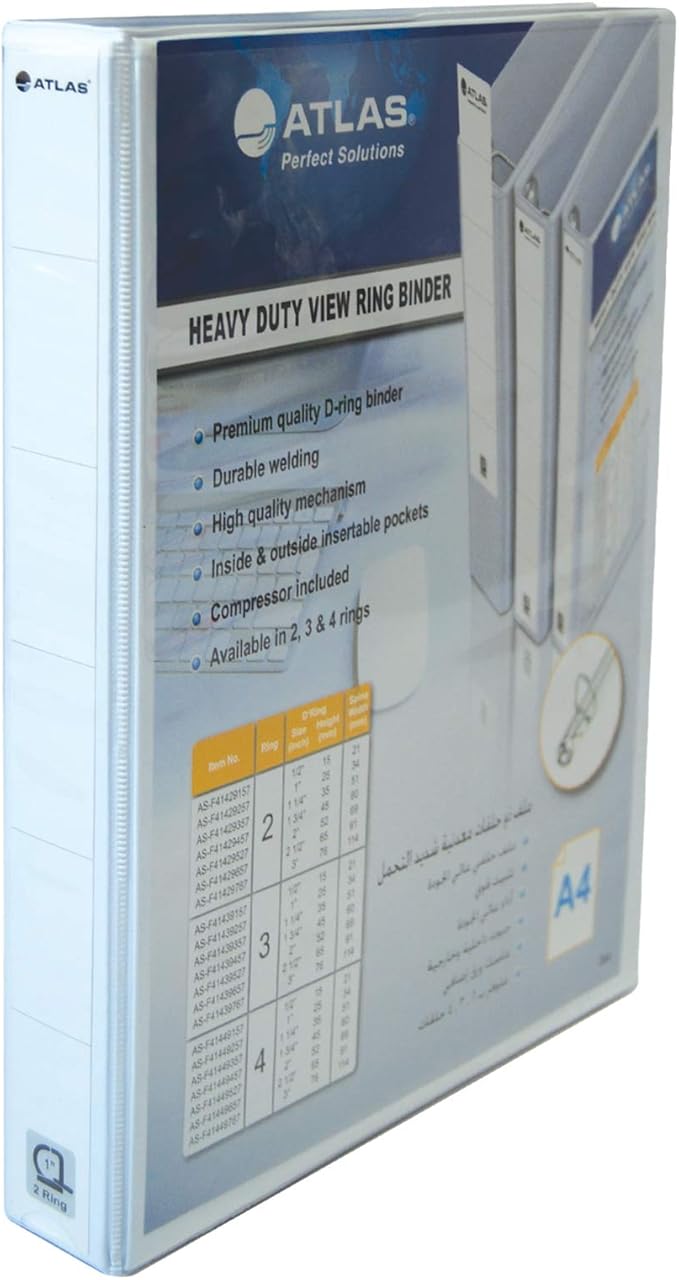 Atlas PVC 2ring A4 25mm (1") w/p WE 6281073590016