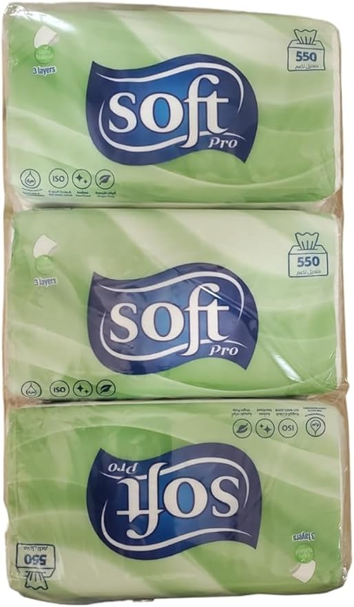 Soft Facial Tissue Pack of 3 Ply, 500SHEETS PACK OF 10