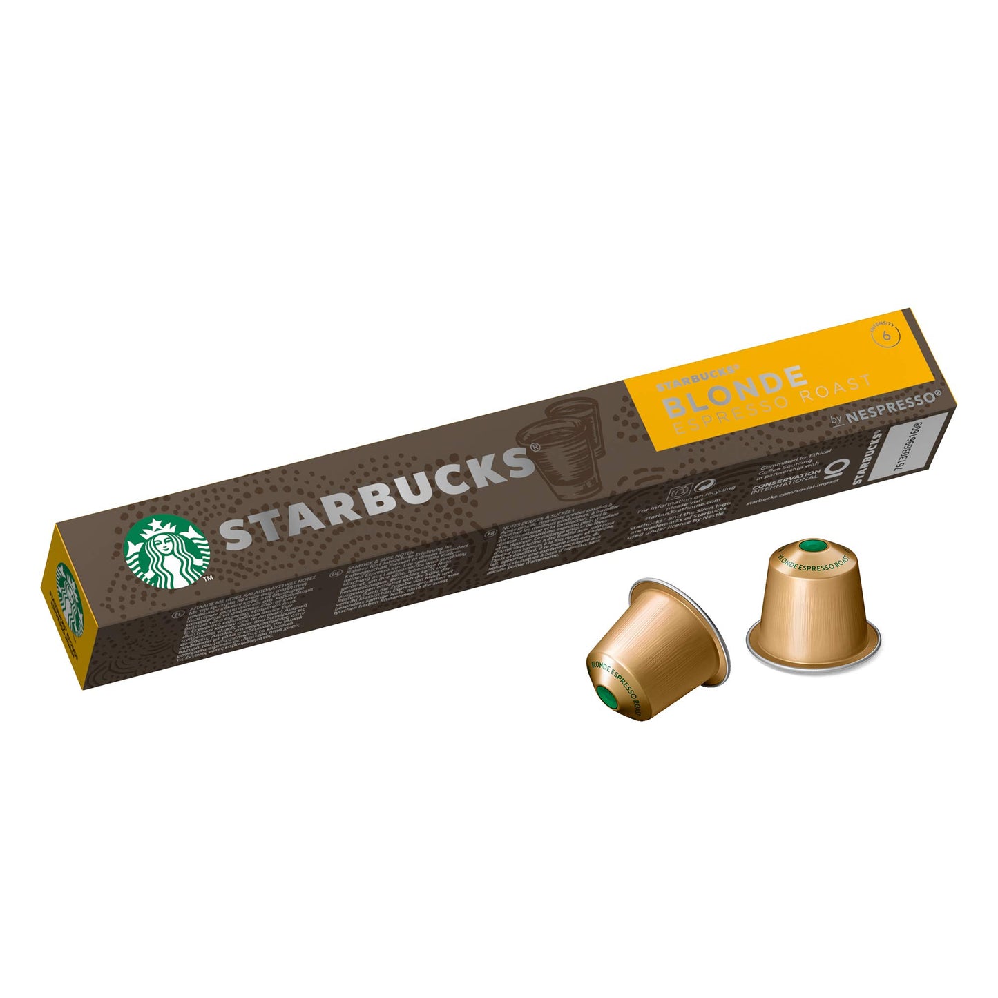 Starbucks Espresso by Nespresso Blonde Roast Coffee Capsules 10pcs