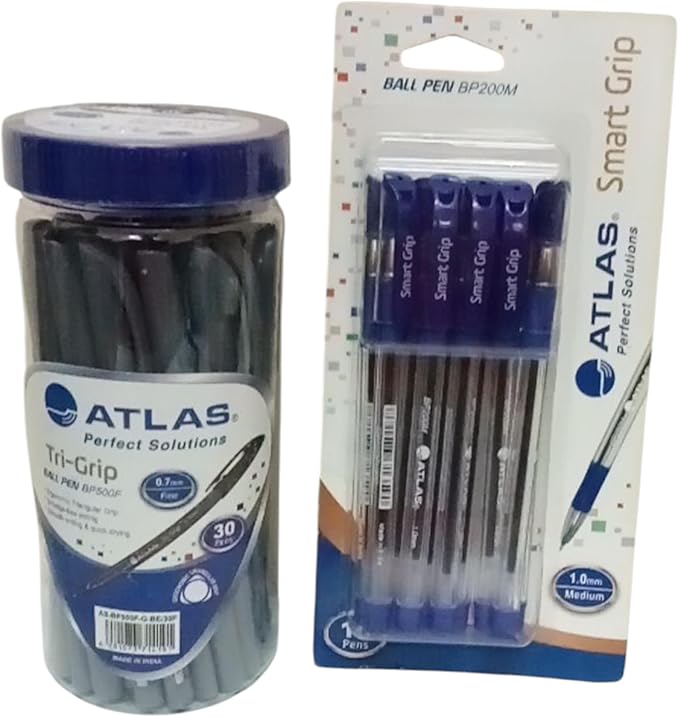 Atlas Ball Pen Tri-Grip 0.7mm Jar=30 BE AS-BP500F-BE/30P