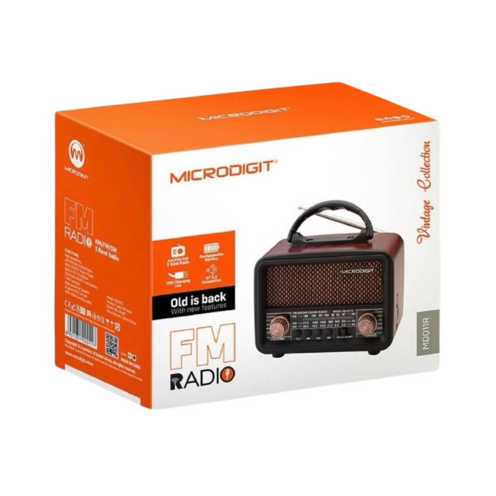 Portable Radio Speaker Microdigit Md011R