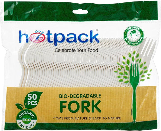 Hotpack Plastic FORK Big 50s HD WHITE