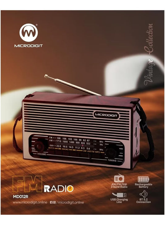 Portable Radio Speaker Microdigit Md012R