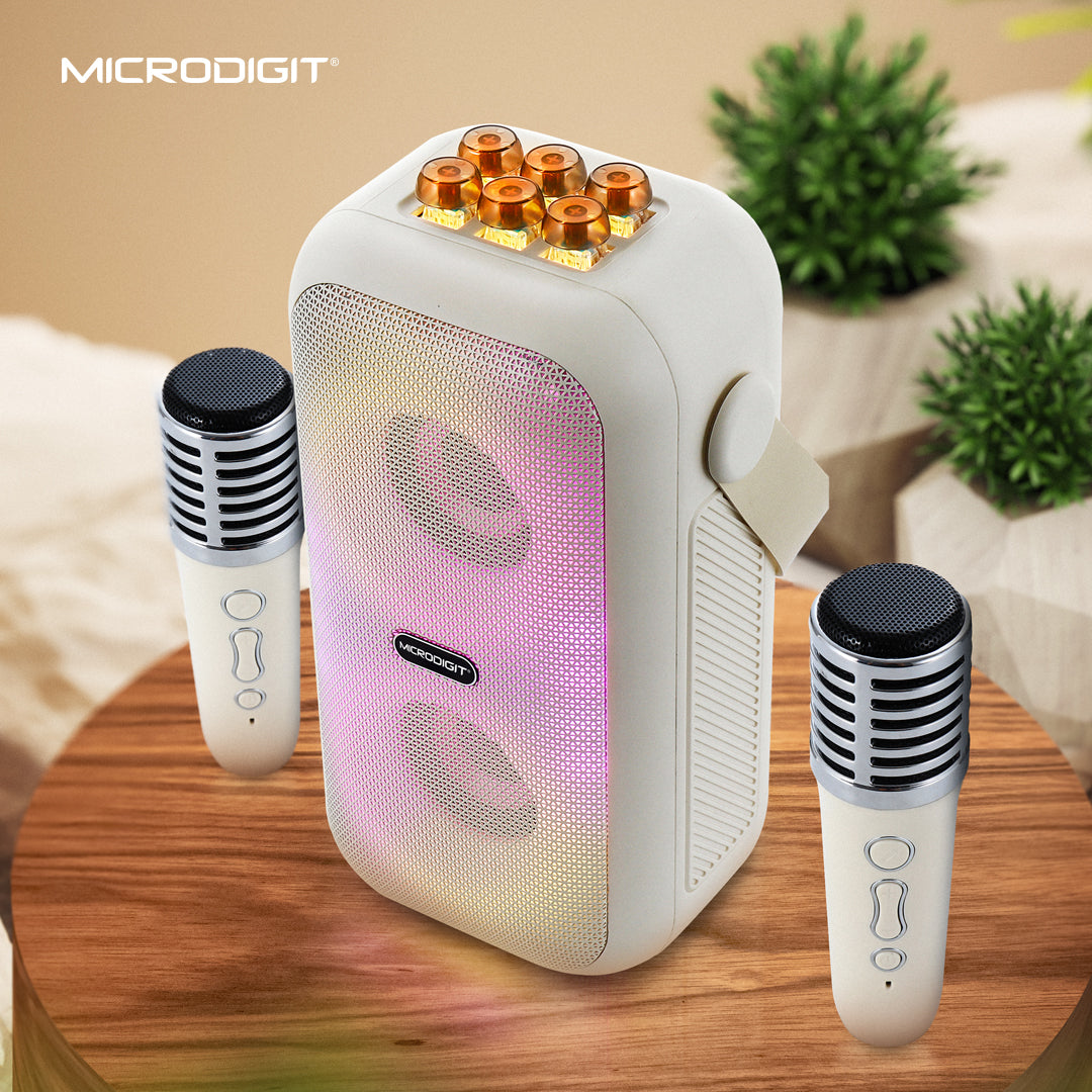 Portable Speaker Microdigit Md678Ps Wireless Mic 20W