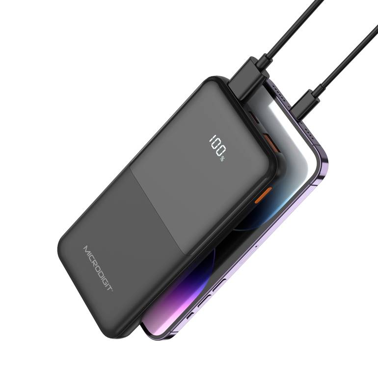 Power Bank Microdigit Md557P 10000Mah 20W Type-C-Pd