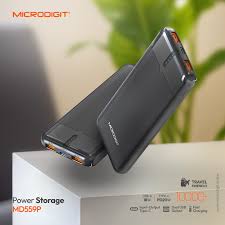 Power Bank Microdigit Md559P 10000Mah 20W Pd+Qc