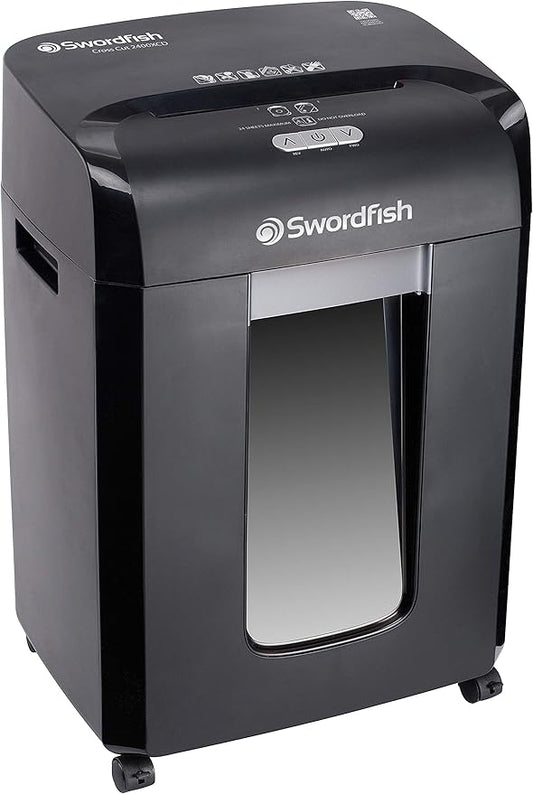 Swordfish 2400XCD 24-Sheet Cross-Cut Paper Shredder with Continuous Shredding Ref: 40366