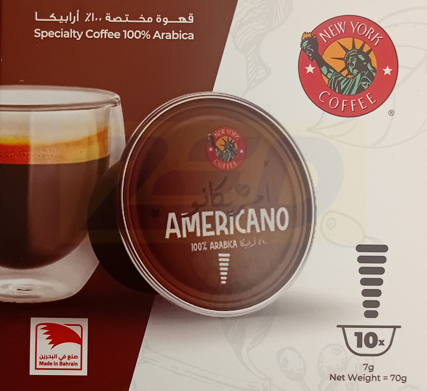 NEW YORK COFFEE - AMERICANO - DOLCE GUSTA Coffee Capsules 10 Pods