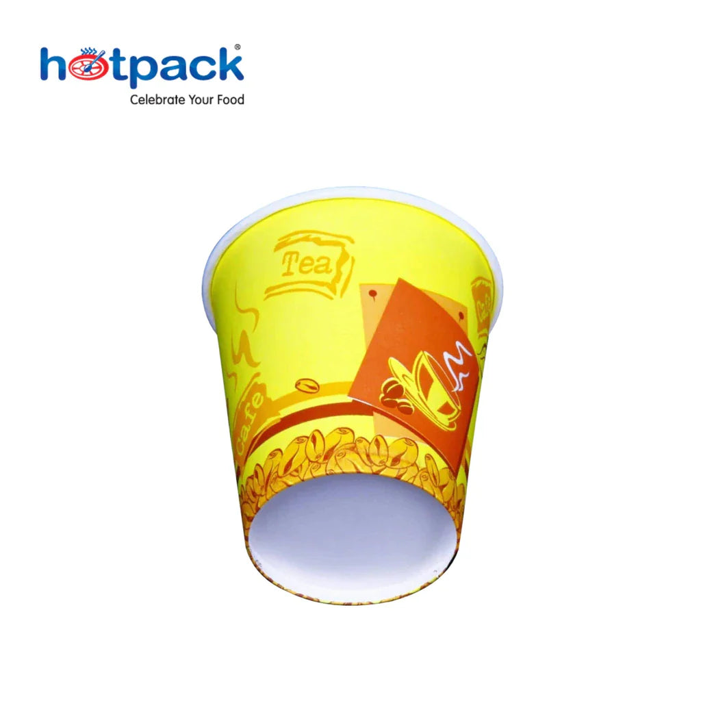 Hotpack Printed Single Wall Paper Cups-50 Pieces 7 Oz (200 ml)