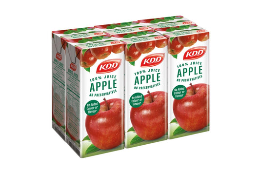KDD APPLE JUICE 180ML X 6