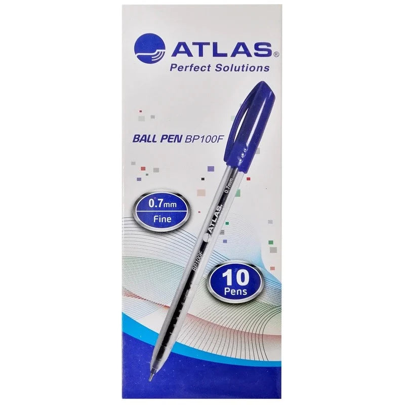 Atlas Atlas Ball Pen 0.7 mm Blue 10pcs AS-BP100F-BE