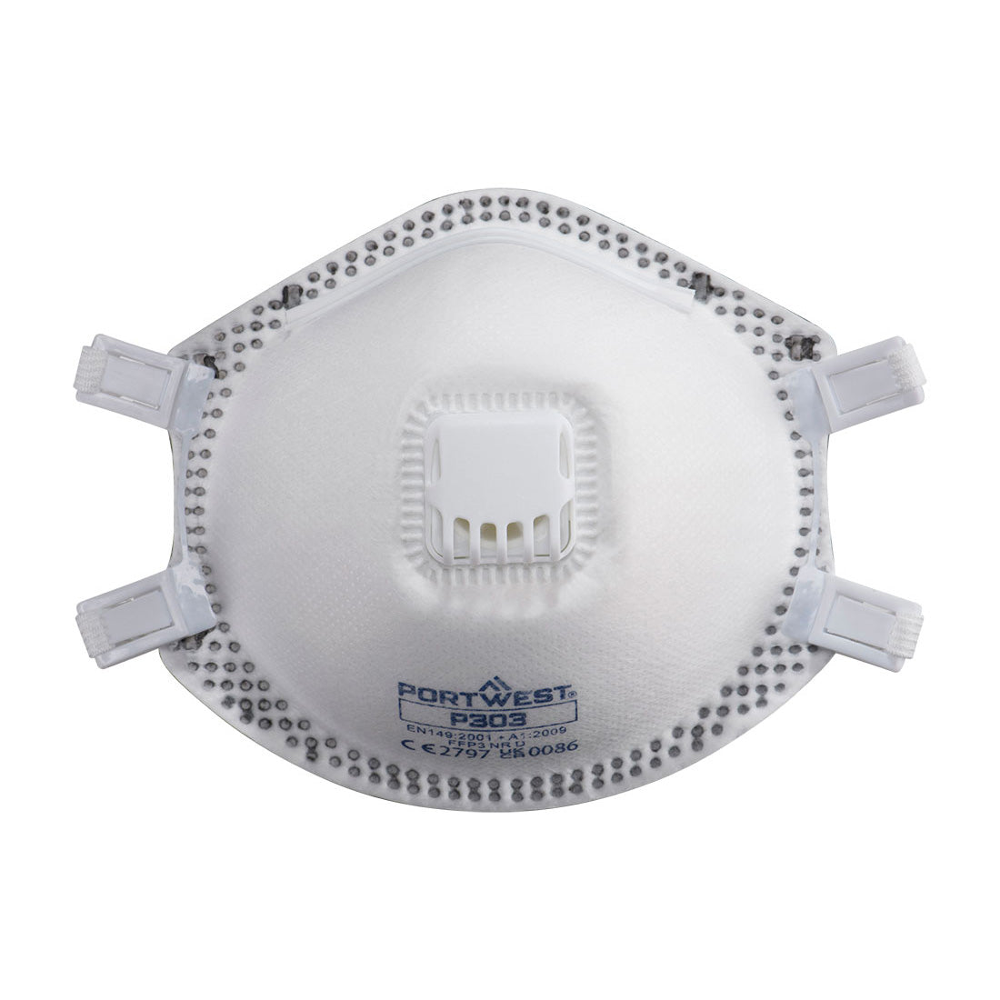 PORTWEST P303-FFP3 VALVED DOLOMITE RESPIRATOR (pk 10)