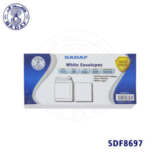 SADAF Wallet Window White Envelops 9 X 4 SDF8697 50pcs /Pkt