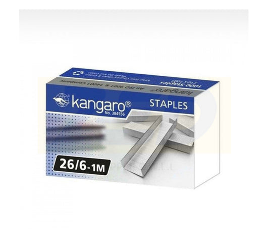 Kangaroo Staples 26/6 - 1M (1000 staples)