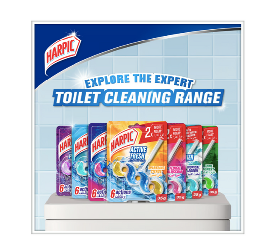 Harpic Active Power Fresh Toilet Block 3x50gm