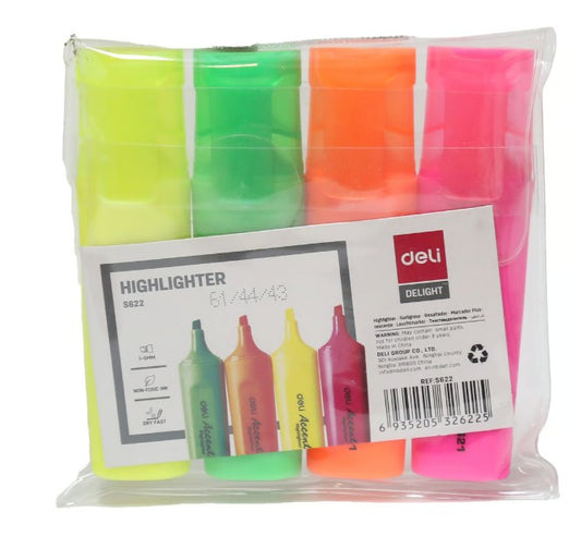 Highliter 4 Colour Set Deli