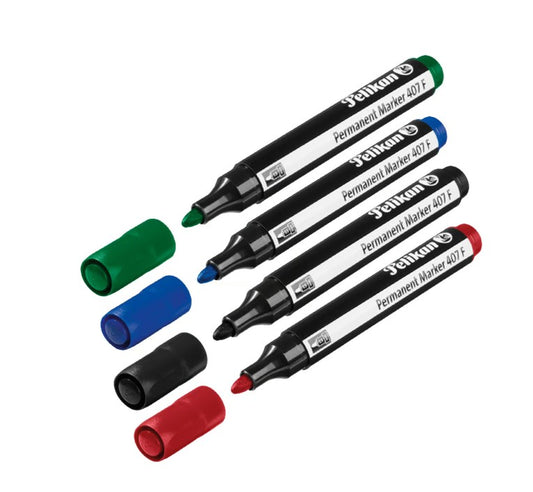 Pelikan Permanent Marker 4pcs Assorted Colors