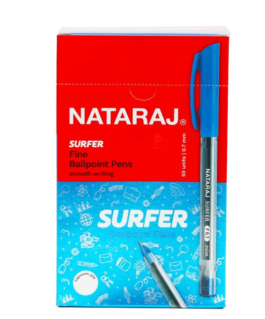 Nataraj Ballpoint Pens Surfer Blue 1.0mm 50 pcs