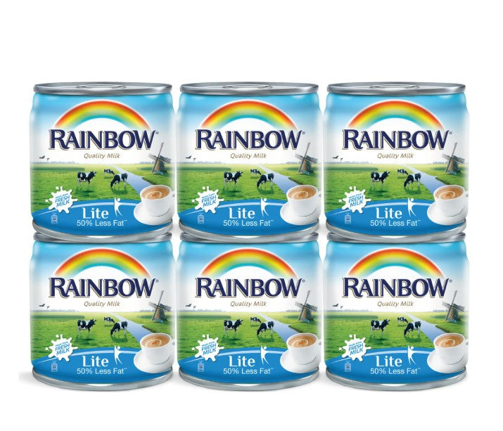 Rainbow Evaporated Milk LITE 48 x 170 g