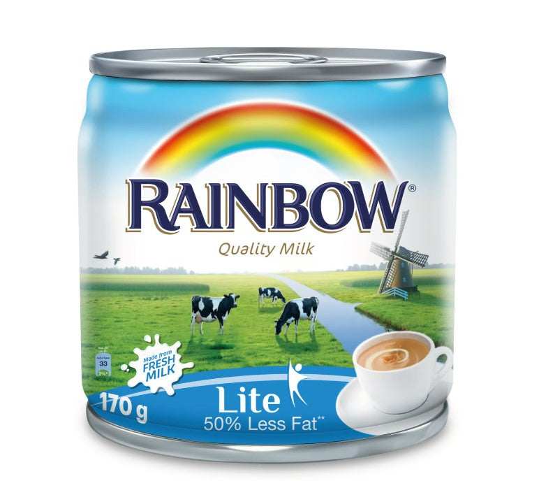 Rainbow Evaporated Milk LITE 48 x 170 g