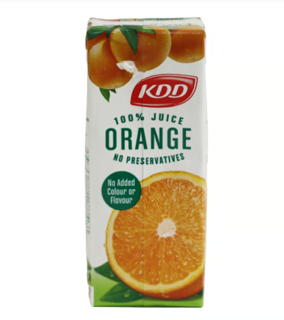 KDD ORANGE JUICE 180ML SLIM