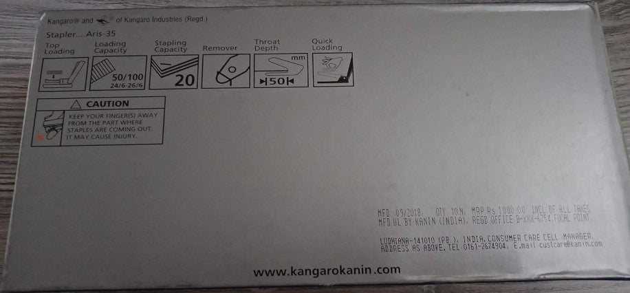 Kangaro Aris-35 Hs Stapler assorted