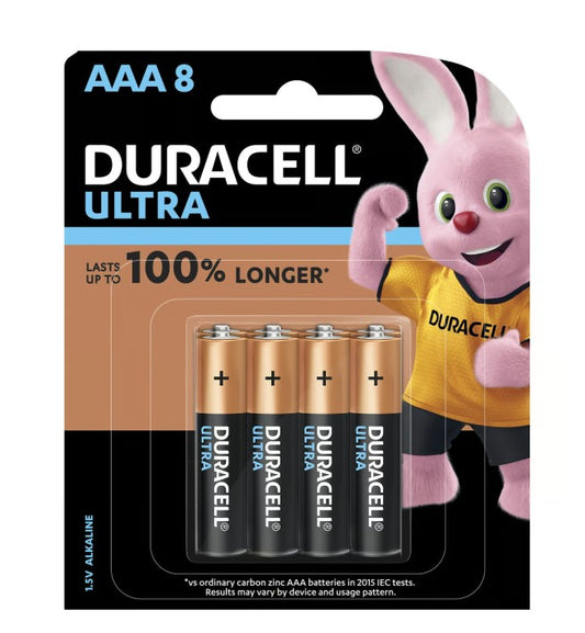 Duracell Ultra AAA Battery 8pcs