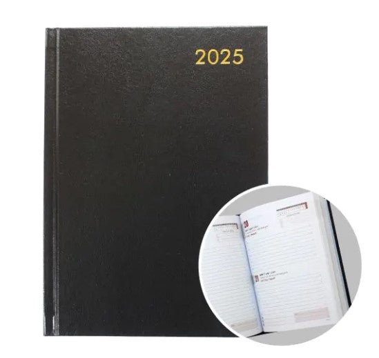 2025 A5 Foam Padded GREEN Hard Case Diary - SAT/SUN Edition
