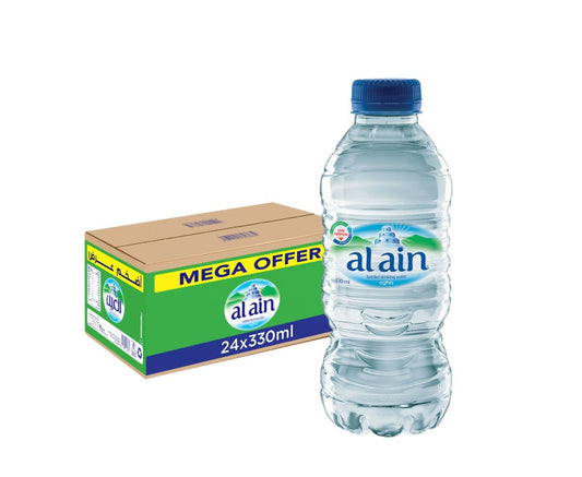 Al Ain Bottled Natural Mineral Water 330 ml x 24