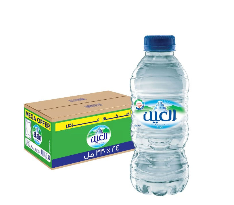 Al Ain Bottled Natural Mineral Water 330 ml x 24