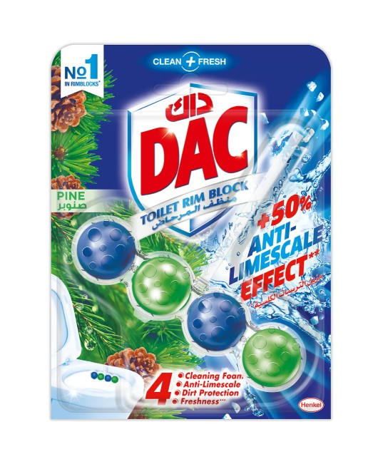 Dac Clean and Fresh Toilet Rim Block Pine 50 g