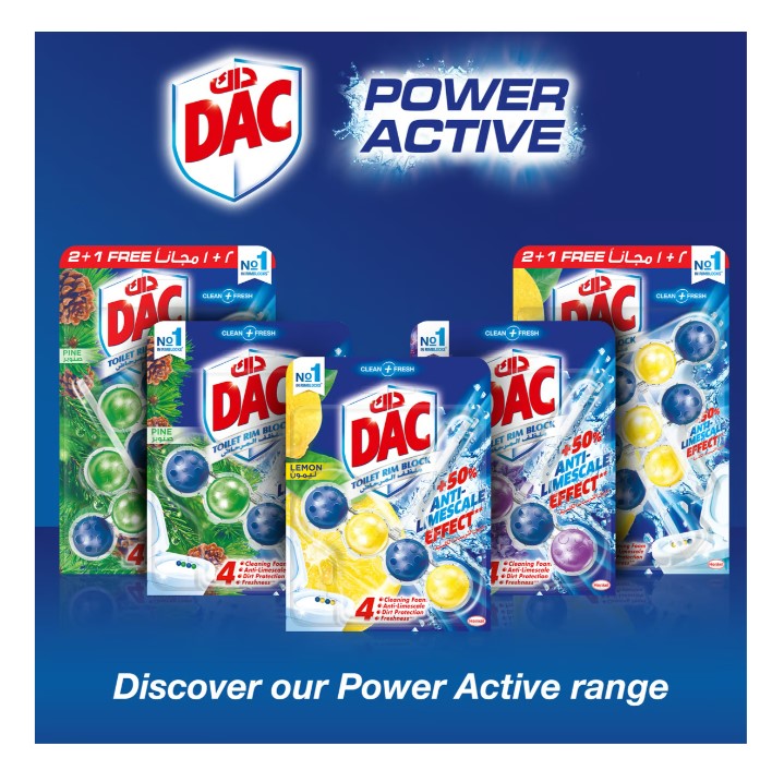 Dac Clean and Fresh Toilet Rim Block Lemon 50 g