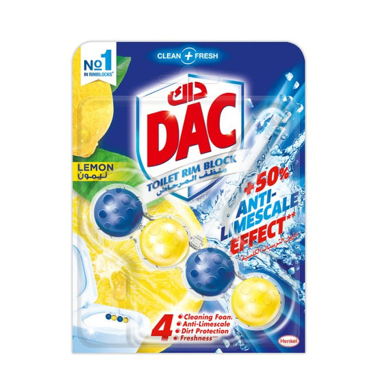 Dac Clean and Fresh Toilet Rim Block Lemon 50 g