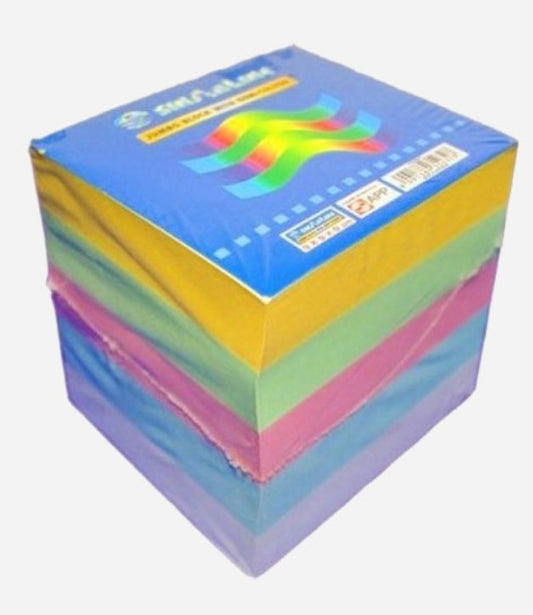 Sinarline Paper Cube  Colored without Gum 9x9x9cm (Copy)